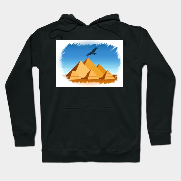 Pyramid  Egypt travel template Hoodie by devaleta